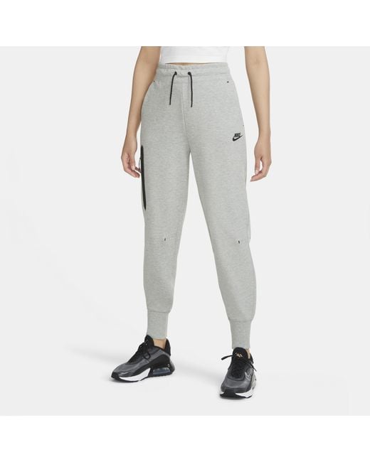 Nike Nsw Tech Fleece Pants Dark Grey Heather /black Size L in Grey