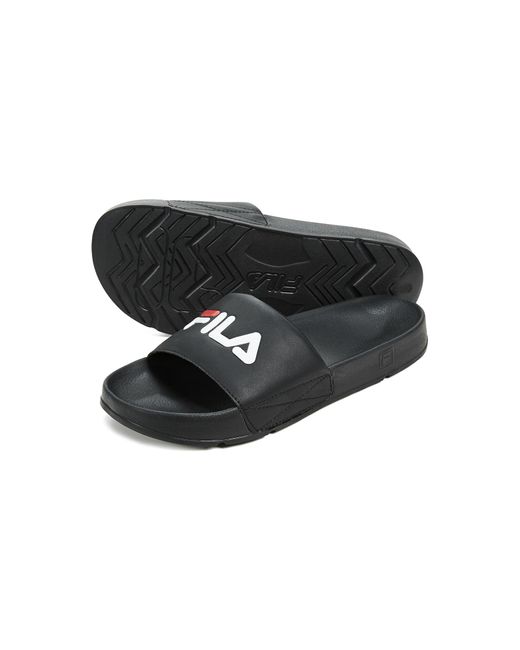 fila sandals black