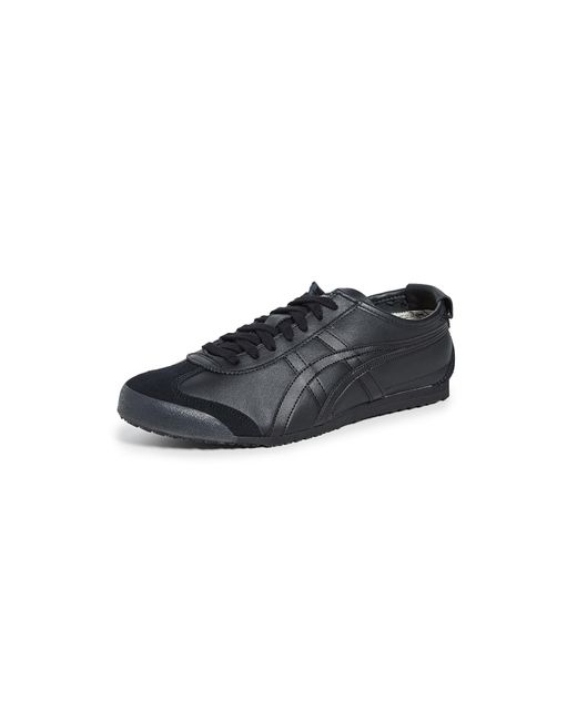 Onitsuka Tiger Leather Mexico 66 Sneakers In Black Black Black For Men Lyst Onitsuka Tiger Leather Mexico 66 Sneakers In Black Black Black For Men Lyst