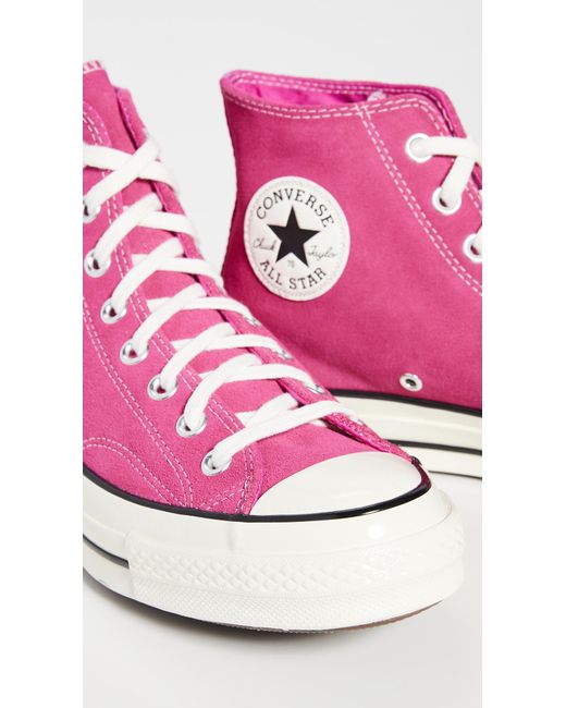 converse pink black high tops