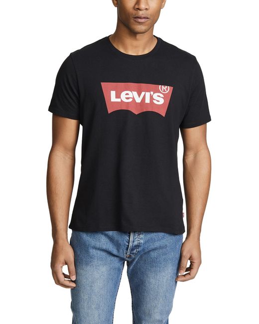 mens black levis t shirt