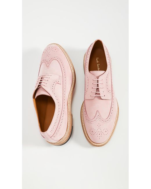 pink lace up shoes