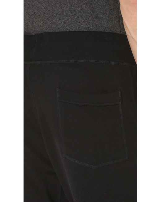 Rag & Bone Cotton Standard Issue Sweatpants in Black for Men - Lyst