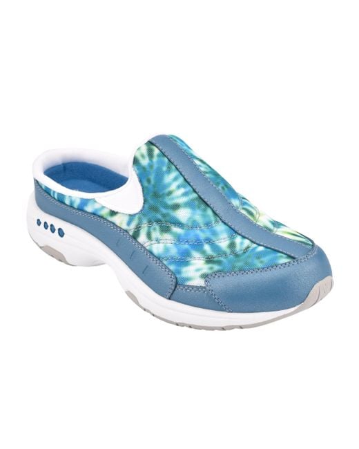 Easy Spirit Traveltime Clogs in Blue Lyst