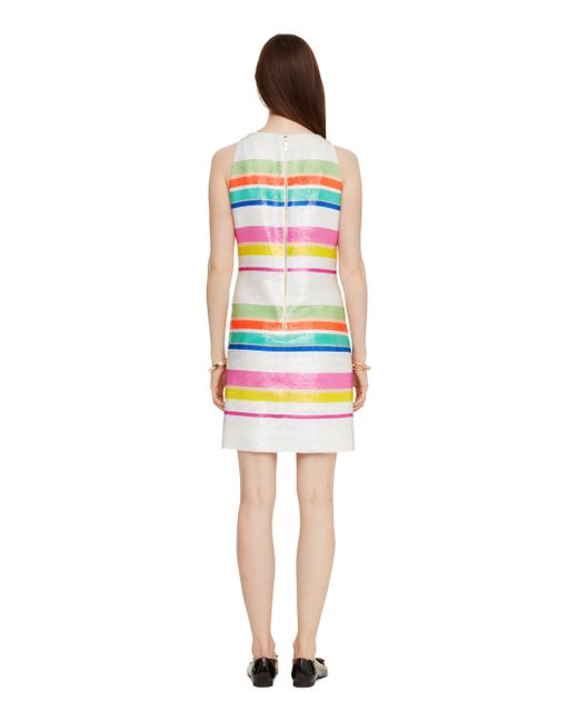 Cape Stripe Sequin Dress 