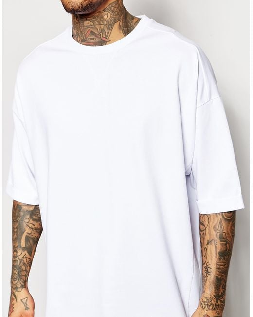 kompensation Aktiver synder ASOS Super Oversized T-shirt In Heavy Weight Fabric in White for Men | Lyst