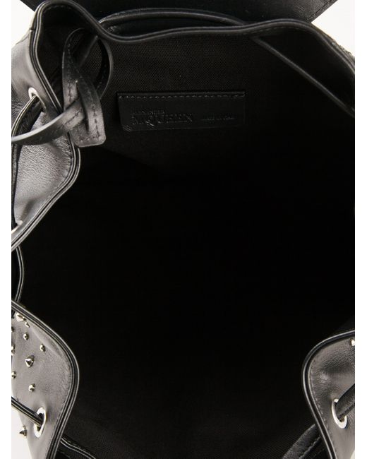 McQueen Studded Backpack in Black | Lyst