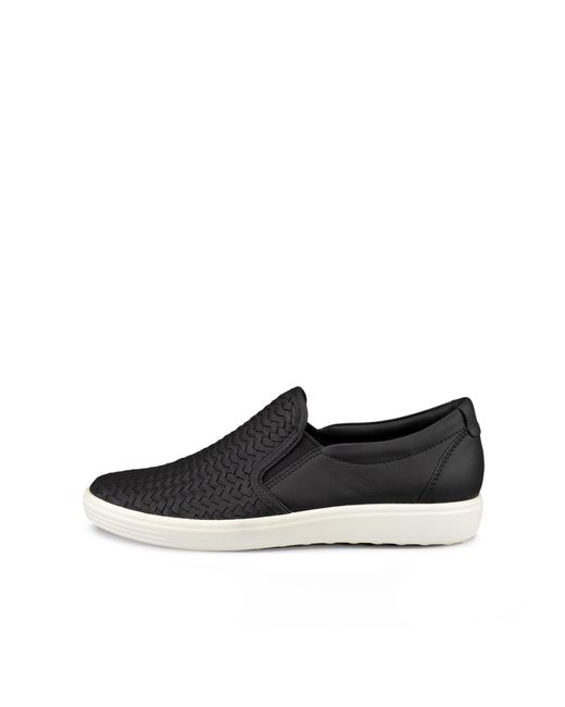 Ecco Black Soft 7 Slip-on Shoes