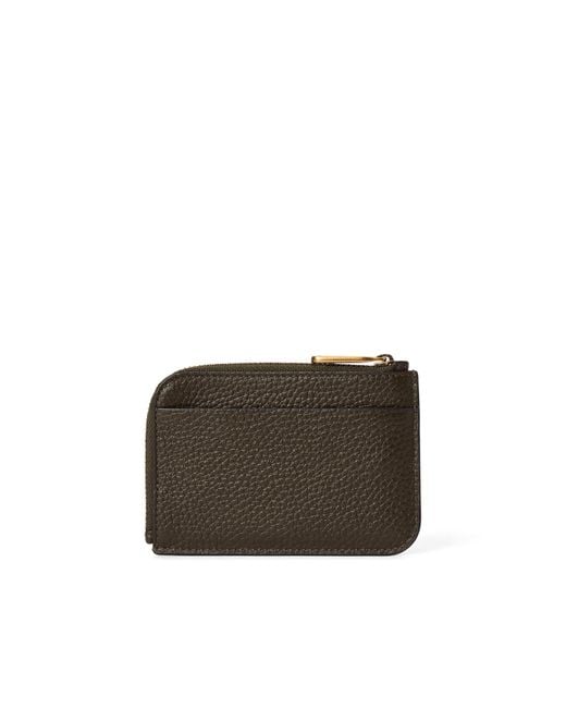 Ecco Brown Card Case Zipped