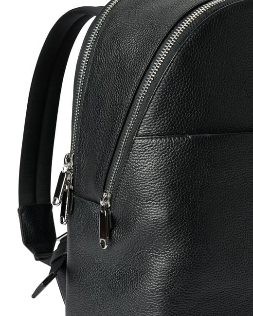 Ecco Black Round Pack Large Pebbled