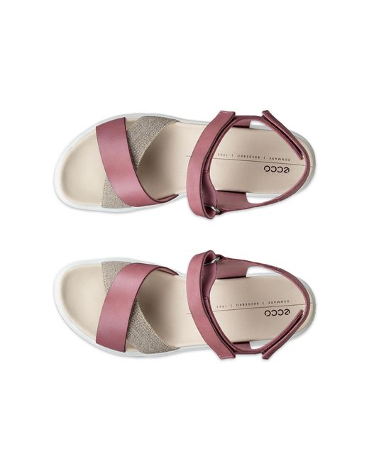 Ecco Pink Flowt Wedge Lx