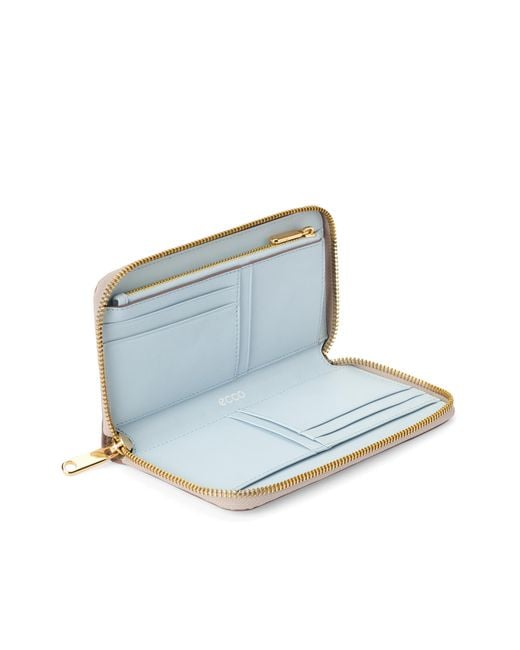 Ecco White Wallet Zipped