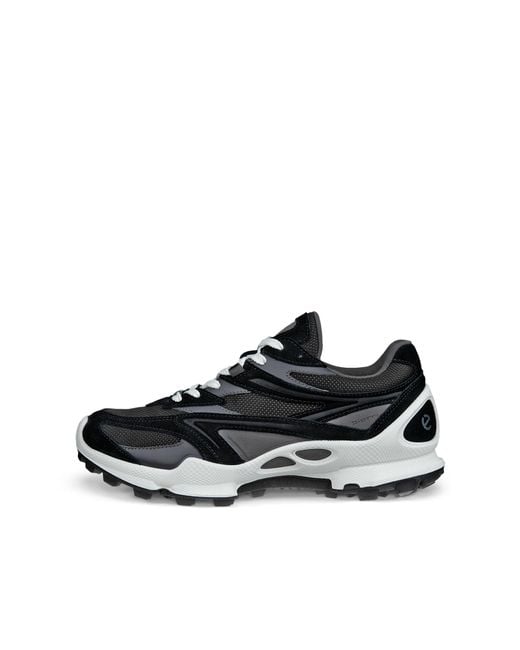 Ecco White Biom C-Trail-Damen Sneaker Aus Veloursleder