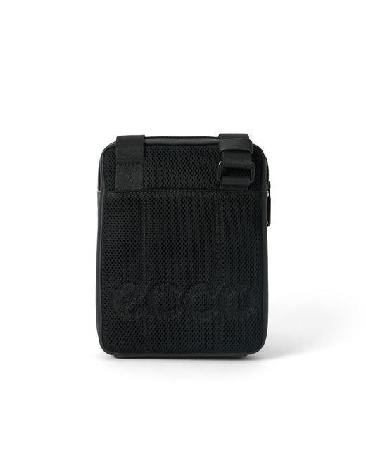 Ecco Black Flat Pouch City Crossbody