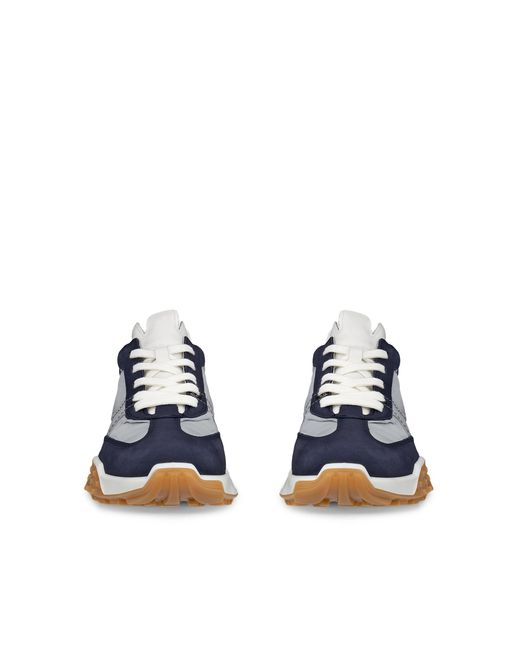 Ecco Blue Retro Sneaker