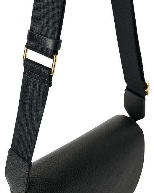 Ecco Black Essential Saddle Bag