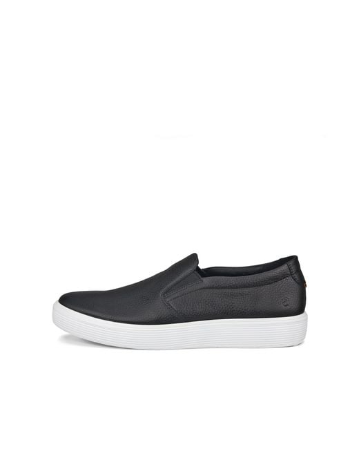 Ecco Soft 60-Herren Ledersneaker in White für Herren