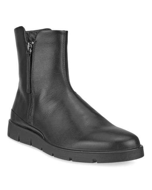 Ecco Black Bella Double Zipper Boot Size