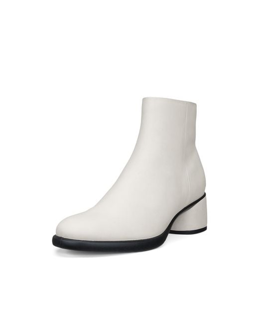Ecco White Sculpted Lx 35 Ankle Boot Size