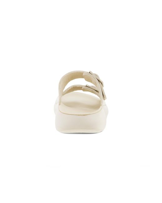 Ecco Cozmo Two Band Buckle Sandal Size in White | Lyst