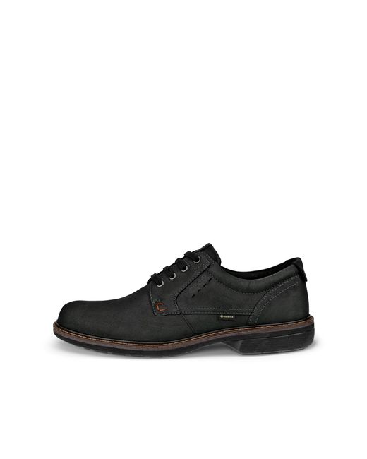 Ecco Black Turn Gtx Plain Toe Tie for men