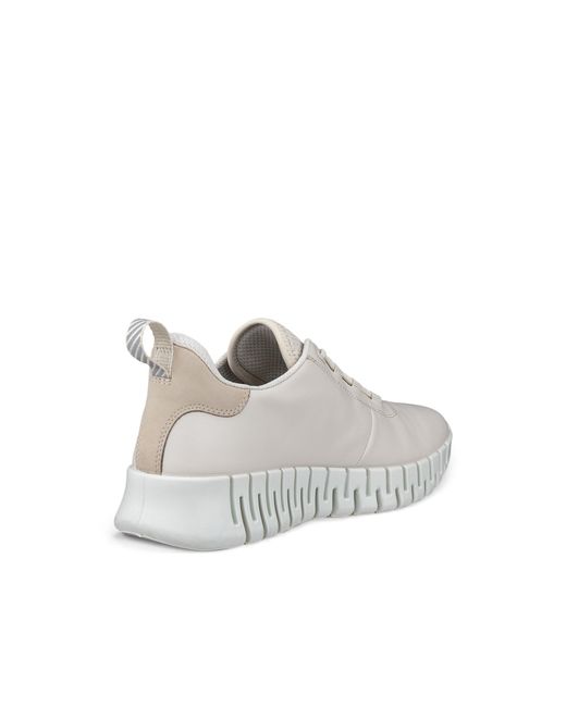 Ecco White Minimalist Sneakers With Flexible Sole