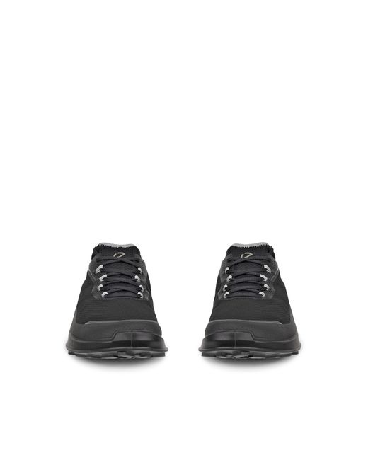 Ecco Black Breathable Mesh Low-Profile Sneakers for men