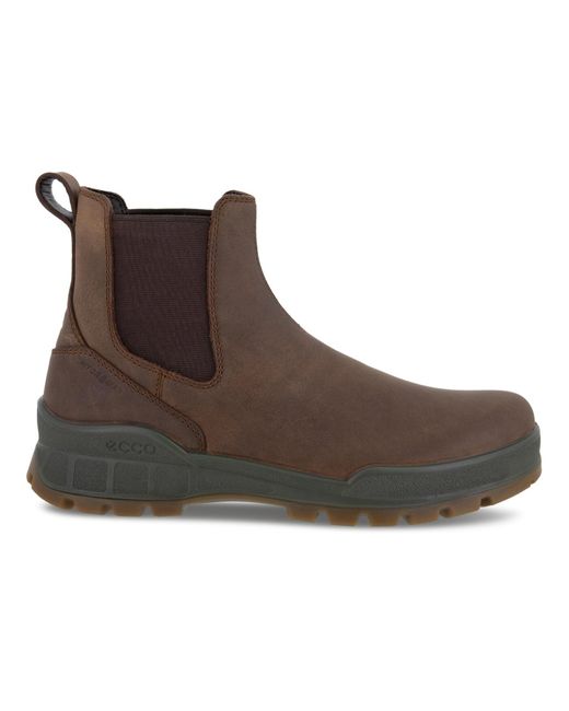 Ecco Leather Track 25 Rugged Chelsea Boots Size in Cocoa Brown (Brown