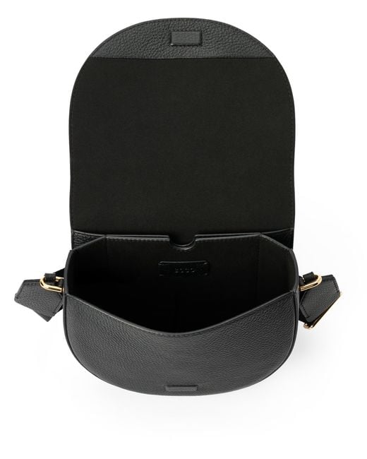 Ecco Black Essential Saddle Bag