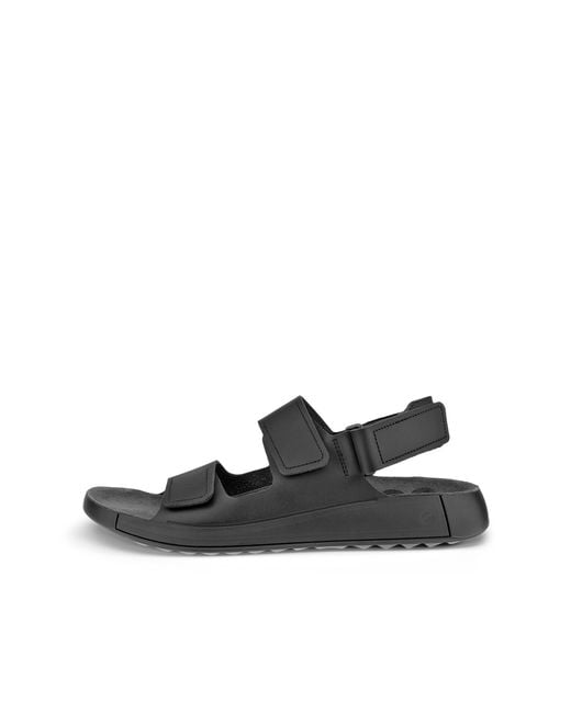 Ecco Black Cozmo Flat Sandal Size for men