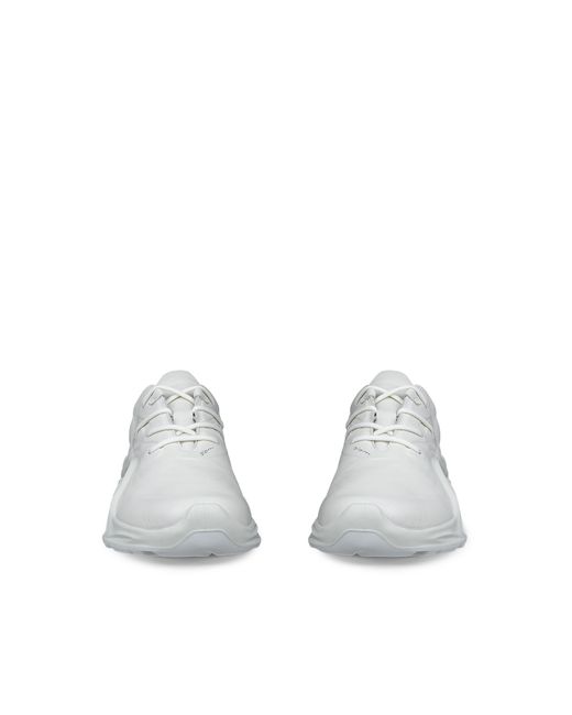 Ecco White Premium Leather BIOM Infinite Sneakers