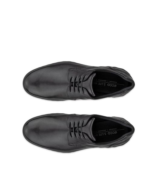 Ecco Black S. Lite Hybrid Derby Shoe