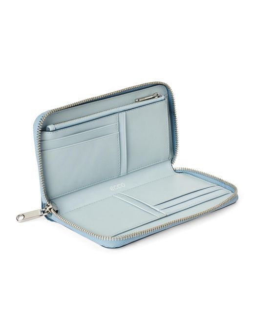 Ecco Blue Wallet Zipped