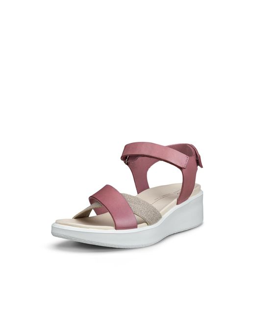Ecco Pink Flowt Wedge Lx