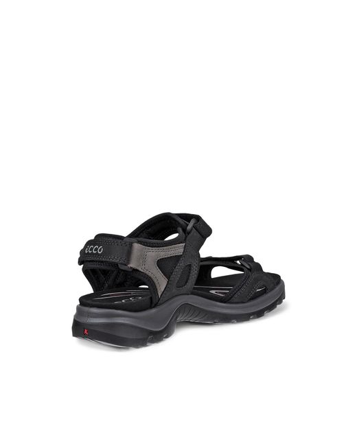 Ecco Black Yucatan Sandal Size