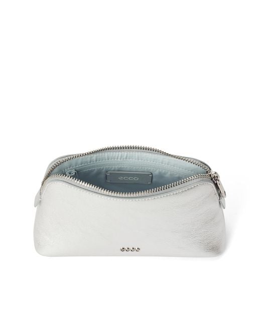 Ecco White Cosmetic Pouch