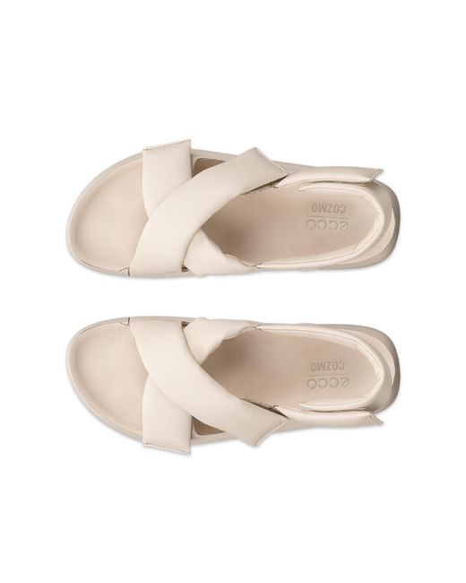 Ecco Natural Cozmo Platform Leather