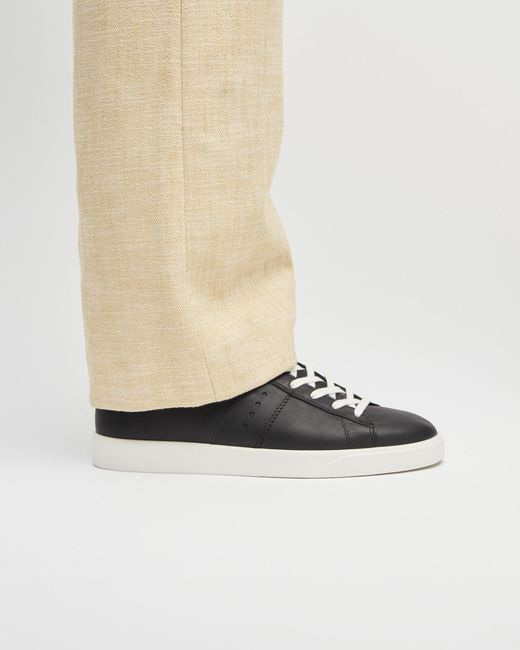 Ecco Black Street Lite Retro Sneaker Size