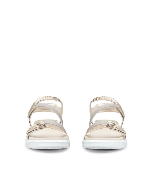 Ecco White Soft Sandal