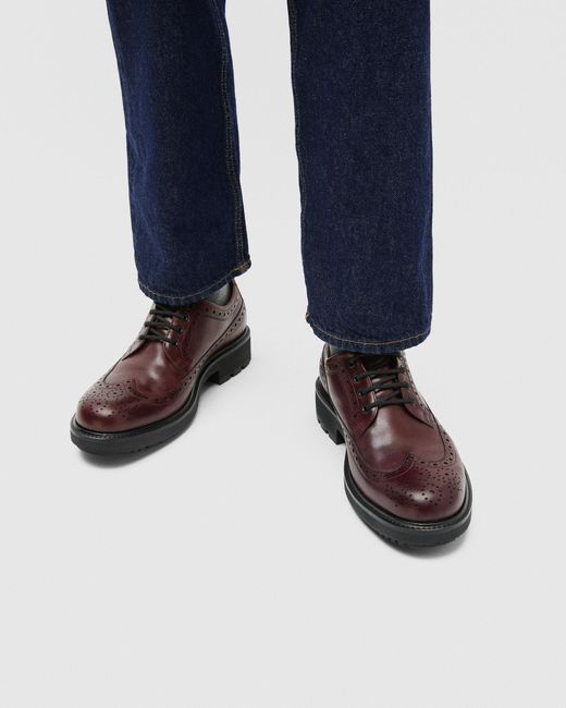 Ecco Metropole Oslo-Herren Eleganter Lederschuh in Brown für Herren