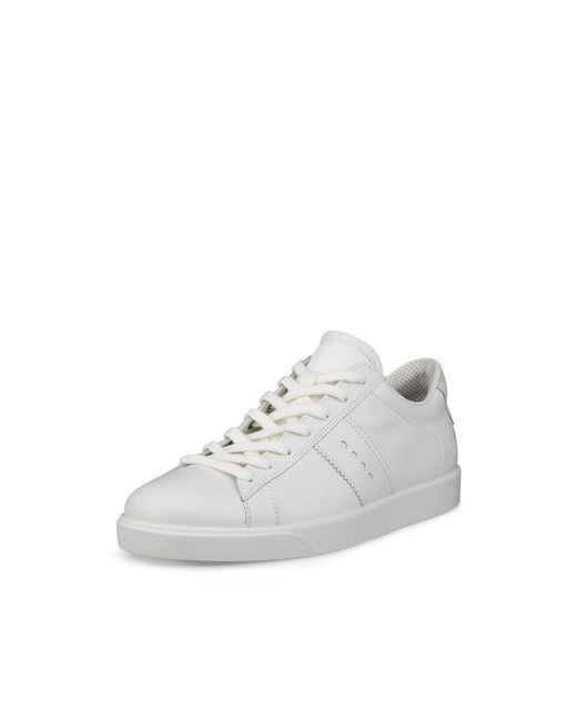 Ecco White Street Lite Retro Sneaker Size
