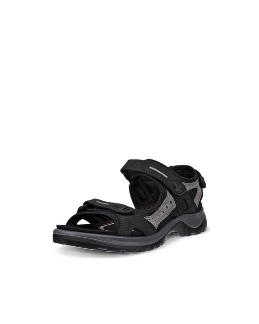 Ecco Black Yucatan Sandal Size