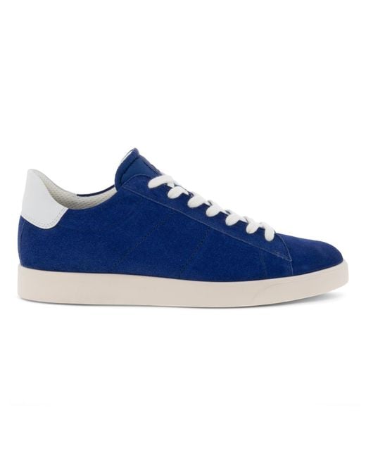 Ecco Suede Street Lite Retro Sneaker Size in Blue for Men | Lyst