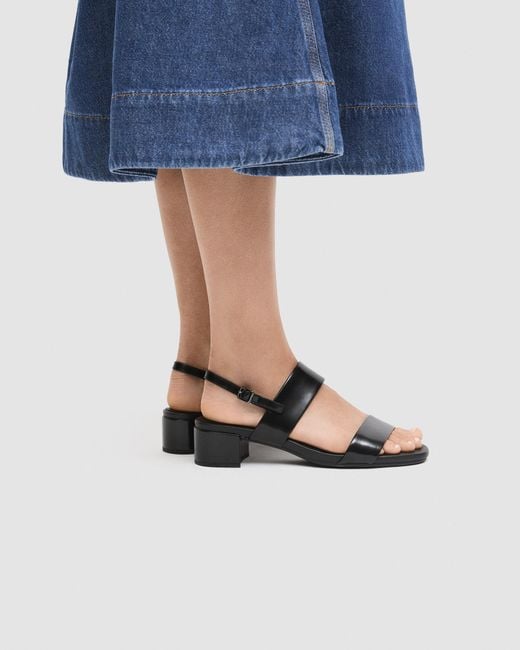 Ecco Black Liva Sandal 35