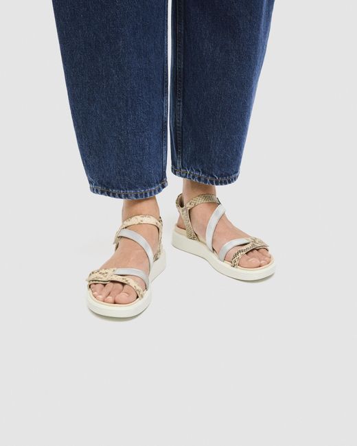 Ecco White Soft Sandal