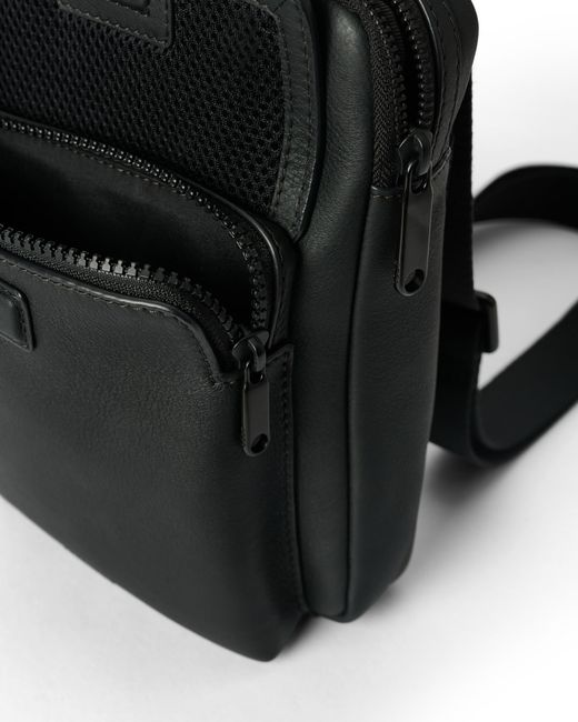 Ecco Black Flat Pouch City Crossbody