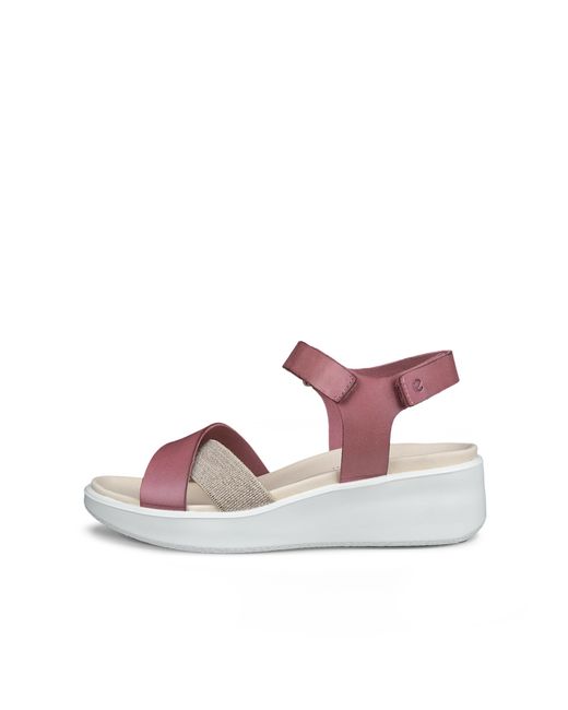 Ecco Pink Flowt Wedge Lx