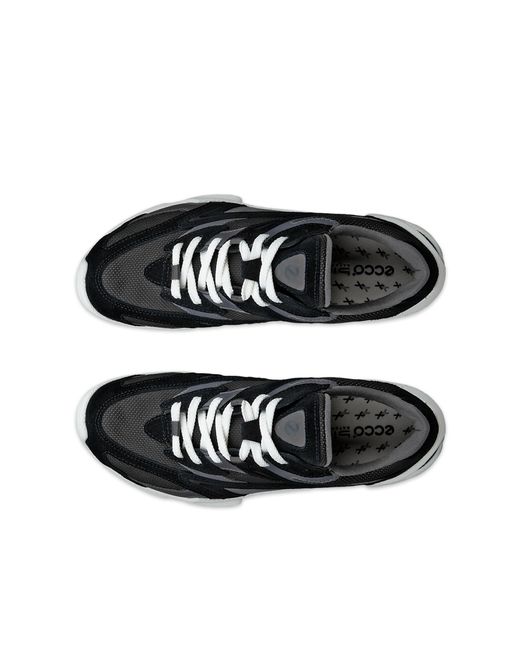 Ecco White Biom C-Trail-Damen Sneaker Aus Veloursleder