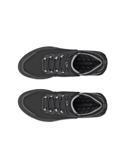 Ecco Black Breathable Mesh Low-Profile Sneakers for men
