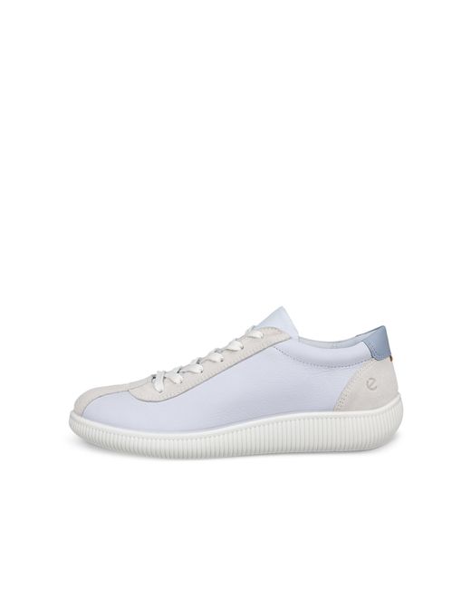 Ecco White Soft Zero-Damen Ledersneaker